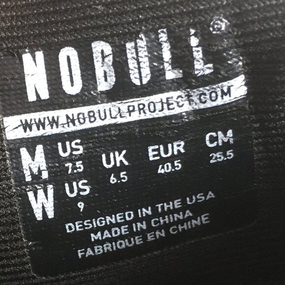 No Bull Outwork Lace Up Trainers Womens Size 9 Mens Size 7.5 EUR 40.5 Black - Picture 8 of 9